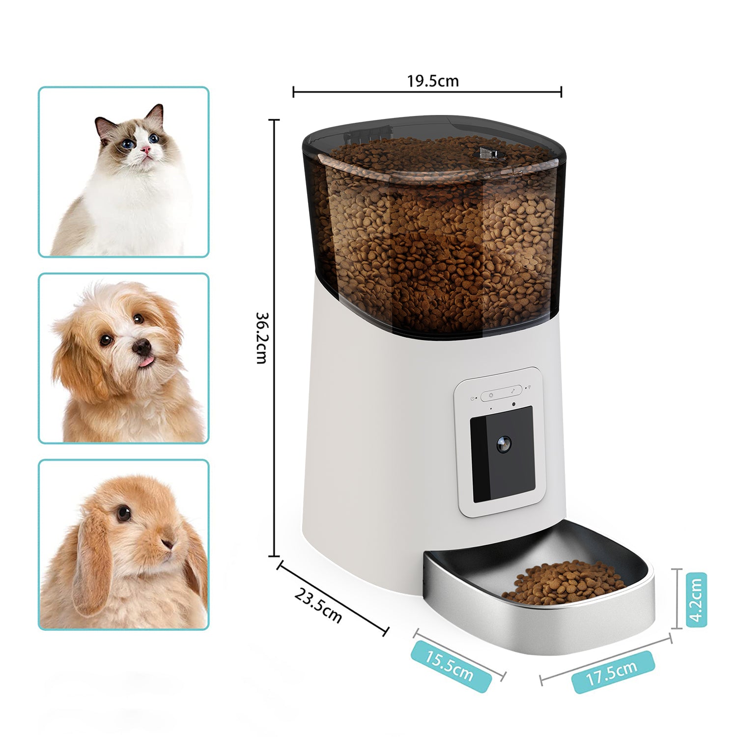 Electronic treat dispenser for clearance dogs