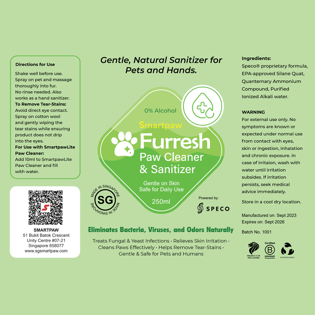 FURRESH Dog Paw Cleaner & Sanitizer