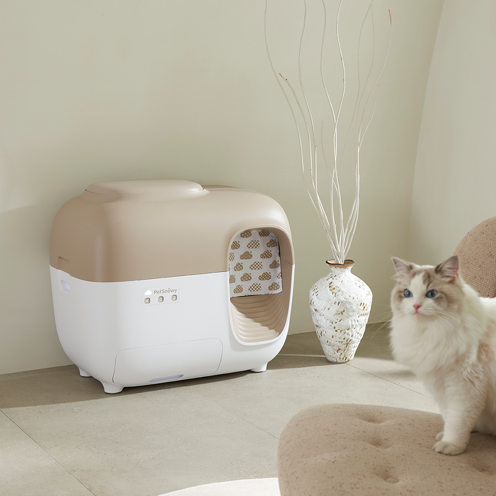 PetSnowy SNOW+ Self-Cleaning Cat Litter Box – Best Odor Control with Hands-Free Cleaning