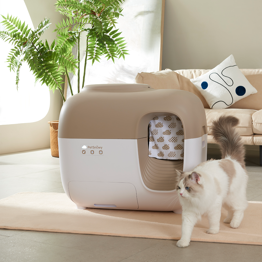 PetSnowy SNOW+ Self-Cleaning Cat Litter Box – Best Odor Control with Hands-Free Cleaning