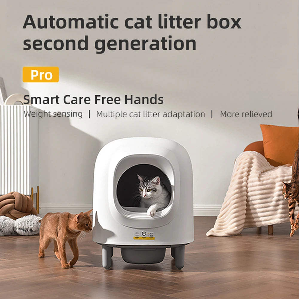 Petree Automatic Cat Litter Box Gen 2 Self Cleaning WIFI Model