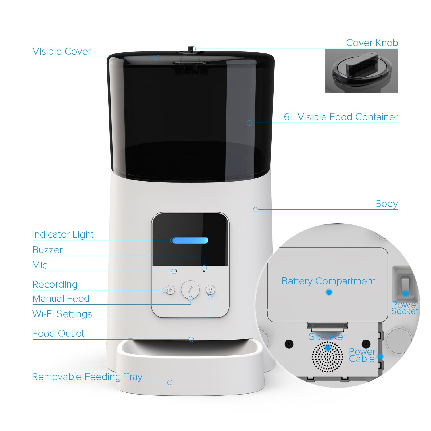 Electronic dog feeder with timer sale